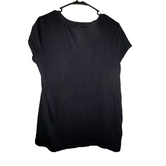 Loft Sunwashed Solid Black Tee - Picture 4 of 4
